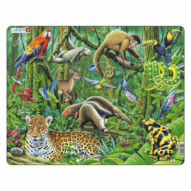 Larsen Legpuzzel Dieren - Zuid Amerikaans Regenwoud, 70st.