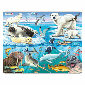 Larsen Legpuzzel Dieren - Pooldieren, 75st.