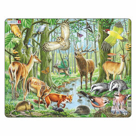 Larsen Legpuzzel Dieren - Europese Bossen, 40st.