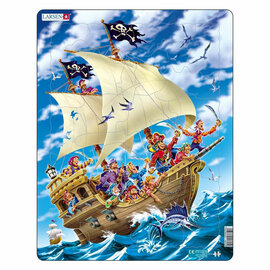 Larsen Legpuzzel Het Piratenschip , 30st.