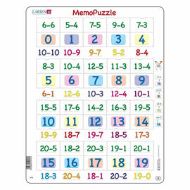Larsen Memopuzzel - Aftrekken met Getallen van 0-20, 40st.