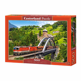 Castorland Legpuzzel Train on the Bridge, 500st.