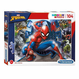 Clementoni Legpuzzel Super Color Spiderman, 104st.