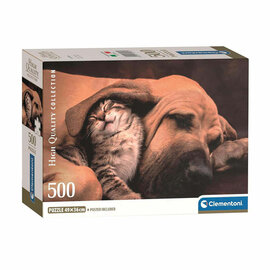Clementoni Legpuzzel Hond en Kat, 500st.