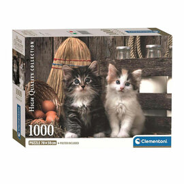Clementoni Puzzel - Schattige Kittens, 1000st.