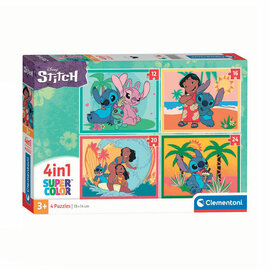 Clementoni Super Color Legpuzzel 4in1 Stitch