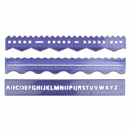 Linialenset Creatief 30cm, 3dlg.