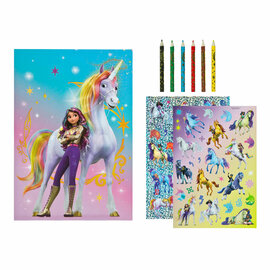 Unicorn Academy Kleurset met Stickers en Potloden
