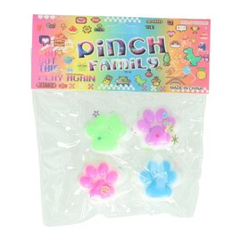 Pinch Family - Dierenpoot Squishy - 4st.