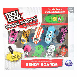 Tech Deck Bendy Vinger Skateboards, 10-pack