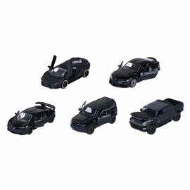 Majorette Black Edition Die-cast Voertuigen, 5dlg.