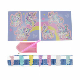 Creatieve Set Diamantmozaïek Eenhoorn, 6dlg.