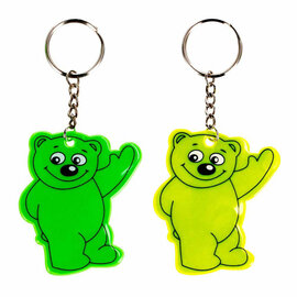 Reflectie Sleutelhanger Beer, 12st.