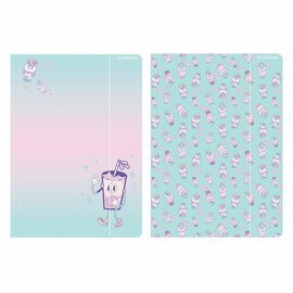 Map met Elastiek A4 Bubble Tea