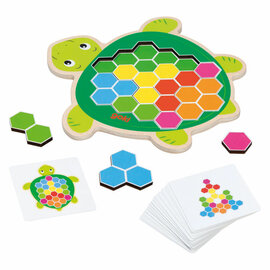 Goki Houten Schildpad Puzzelspel Rosy, 41st.