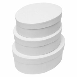 Colorations - Papier-mache Dozen Ovaal, 3st.