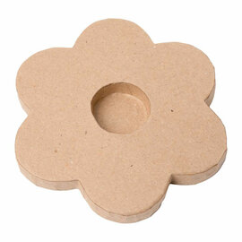 Colorations - Papier-mache Theelichthouders - Bloem, 6st.