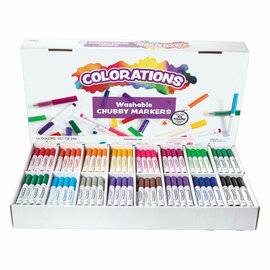 Colorations- Uitwasbare Dikke Markers - 16 Kleuren, 256st.