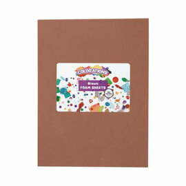 Colorations - Foam Vellen Bruin, 10st.