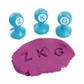 Colorations - Hoofdletters Klei Stempels, 26dlg.