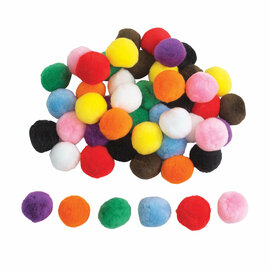 Colorations - Gekleurde Pompons 5cm, 50st.