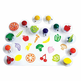 Colorations - Fruit en Groente Stempels, 14st.