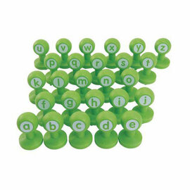 Colorations - Kleine Letters Klei Stempels, 26st.