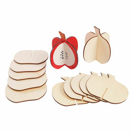 Colorations - Bouw Je Eigen 3D Houten Pompoen, 6dlg.