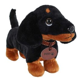 Take Me Home Teckel Pluche Zwart - 24cm