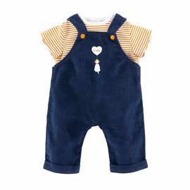 Corolle T-Shirt en Marineblauw Overall, 30cm
