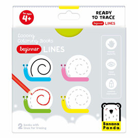 Banana Panda - Kleurboekje Klaar om Beginnerslijnen te Overtrekken