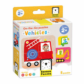 Banana Panda - On-the-Go Puzzel Voertuigen - 16st.