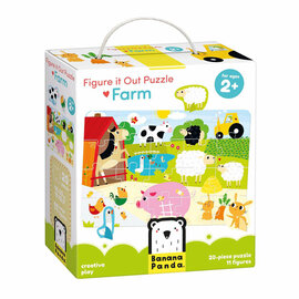 Banana Panda - Figure It Out Puzzel Boerderij - 20st.