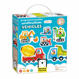 Banana Panda - Oplopende Puzzels Voertuigen  - 33st.