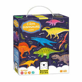 Banana Panda - Ik Hou van Dinosaurussen Puzzel - 60st.
