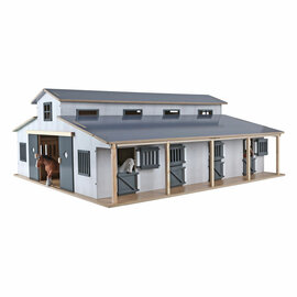 Kids Globe Paardenstal met 7 Boxen en Weiland 1:24