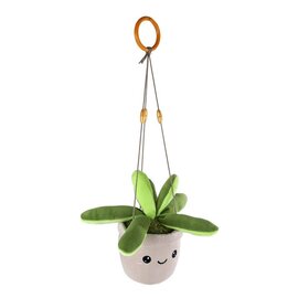 Take Me Home Hangplant Pluche Groen Staand - 24cm