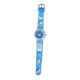 Analoog Horloge met Licht Ruimte - Blauw