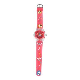 Analoog Horloge met Licht Voetbal - Rood