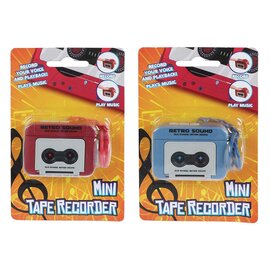 Sleutelhanger Cassetterecorder - 5,5cm