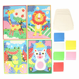 Mozaïek Collage Wilde Dieren Knutselset