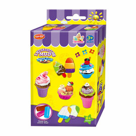 Kleiset IJsjes Maken - 3 Kleuren Klei - 6dlg.