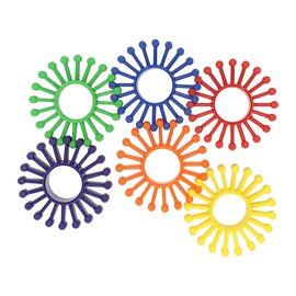 Gekleurde Bouwschijven - 72st.