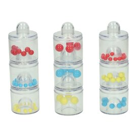 Geluids- en Sorteerblokken met Kralen in 3 Maten - 9dlg