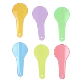 Transparante Kleurpaddels - 6st.