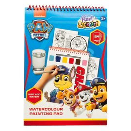 Paw Patrol Water Verfset Boek - incl Kwast