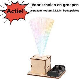 Houten bouwpakket lichtvezel