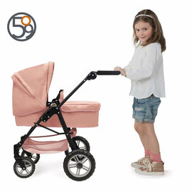 2-in-1 Poppenwagen - Roze