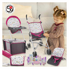 Poppen Speelset Regenboog, 21dlg.