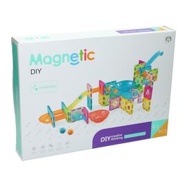 Magnetische Bouwset Knikkerbaan - 91dlg.